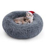 Cozy Round Cat Bed - Soft and Washable