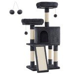 Feandrea 45-Inch Indoor Cat Tower & Scratcher
