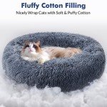 Cozy Round Cat Bed - Soft and Washable