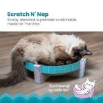 Petstages Scratch Snuggle Cat Bed - Round, Colorful