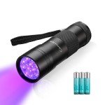 12 LED UV Blacklight Torch for Pet Stains