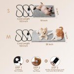 Heated Cat Bed with Adjustable Temperature and Timer