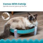 Petstages Scratch Snuggle Cat Bed - Round, Colorful