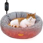 Cozy Heated Cat Bed for Indoor Use