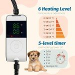 Temperature Adjustable Heated Cat Bed with Timer