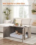 FEANDREA Hidden Cat Litter Box Enclosure Furniture
