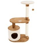 3-Tier Cat Tree Condo with Scratching Posts