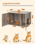 FEANDREA Hidden Cat Litter Box Enclosure Furniture