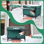 Outdoor Heated Cat House with Insulated Shelter