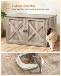 FEANDREA Hidden Cat Litter Box Enclosure Furniture