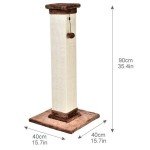 Amazon Basics Tall Cat Scratching Post, Brown