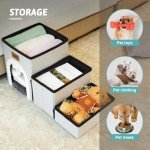 Cozy Pet Stairs with Storage for Cats & Dogs