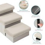 Cozy Pet Stairs with Storage for Cats & Dogs