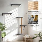 FUKUMARU 4-in-1 Cat Wall Shelves Set