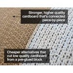 PetFusion Jumbo Cat Scratcher Lounge - White