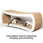 PetFusion Jumbo Cat Scratcher Lounge - White