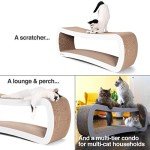 PetFusion Jumbo Cat Scratcher Lounge - White