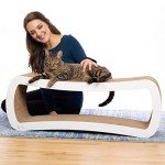 PetFusion Jumbo Cat Scratcher Lounge - White