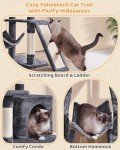 63-Inch Multi-Level Cat Tree with Scratching Posts