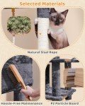 63-Inch Multi-Level Cat Tree with Scratching Posts