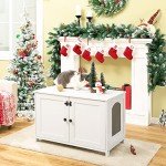 Stylish Cat Litter Box Enclosure with Divider