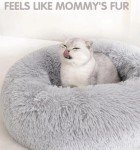 Cozy Round Plush Cat Bed – Washable and Soft