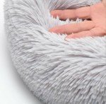 Cozy Round Plush Cat Bed – Washable and Soft
