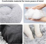 Cozy Round Plush Cat Bed – Washable and Soft