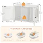 Stylish Cat Litter Box Enclosure with Divider