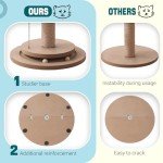 Tall Cat Scratching Post with Interactive Ball Track