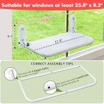 Zoratoo 2PC Cordless Cat Window Perch Hammock