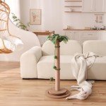 Tall Cat Scratching Post with Interactive Ball Track