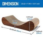 Curved FluffyDream Cardboard Cat Scratcher Bed