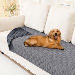 Waterproof Reversible Dog Bed Blanket Cover - Grey