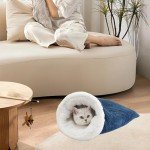Cozy Self-Warming Cat Bed in Plush Fabric