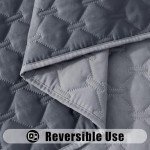 Waterproof Reversible Dog Bed Blanket Cover - Grey