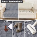Waterproof Reversible Dog Bed Blanket Cover - Grey