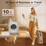 Automatic Self-Cleaning Cat Litter Box with App
