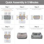 Cozy Washable Cat Couch Bed for Small Pets