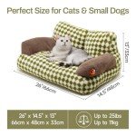 Cozy Washable Cat Couch Bed for Small Pets