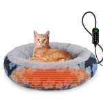 Heated Cozy Cat Bed with Adjustable Temperature