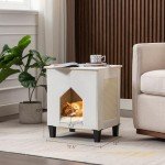 Cozy Cat Condo with Scratch Pad and Bed