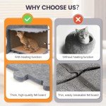 Cozy Heated Cat Bed for Indoor Comfort
