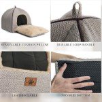 Cozy Cat Cave Bed with Washable Pillow