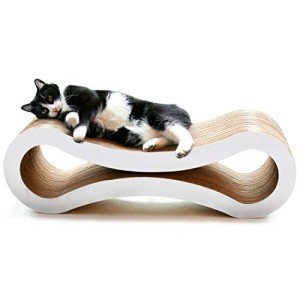 PetFusion Cat Scratcher Lounge - Cloud White