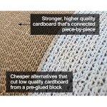 PetFusion Cat Scratcher Lounge - Cloud White