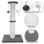 Durable 34-Inch Cat Scratching Post with Toys