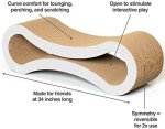 PetFusion Cat Scratcher Lounge - Cloud White