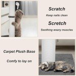 Durable 34-Inch Cat Scratching Post with Toys