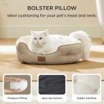 Small Round Cat Bed for Dogs, Puppy, Kitten -20